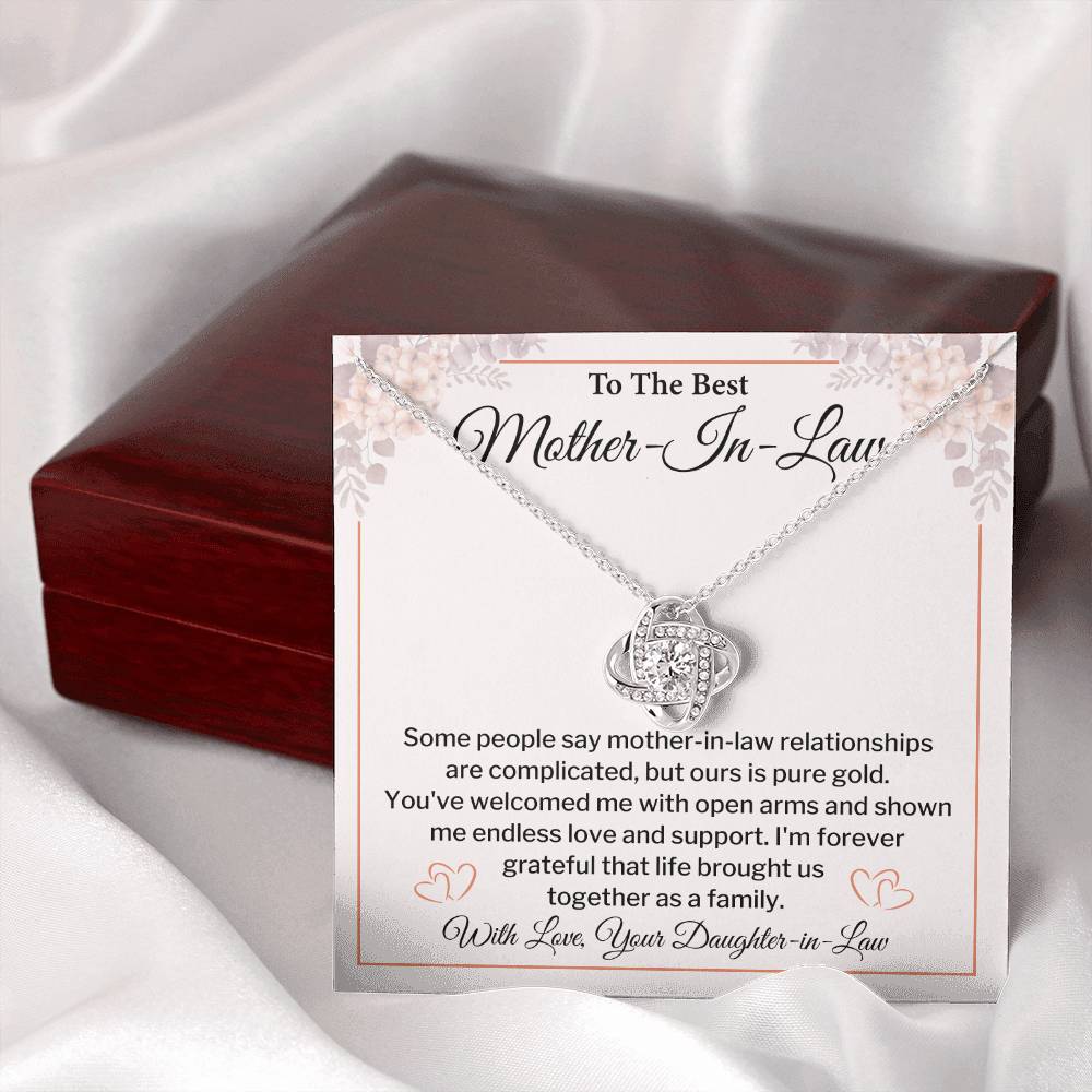 Mother-in-Law Necklace Gift - Birthday, Christmas & Wedding Appreciation