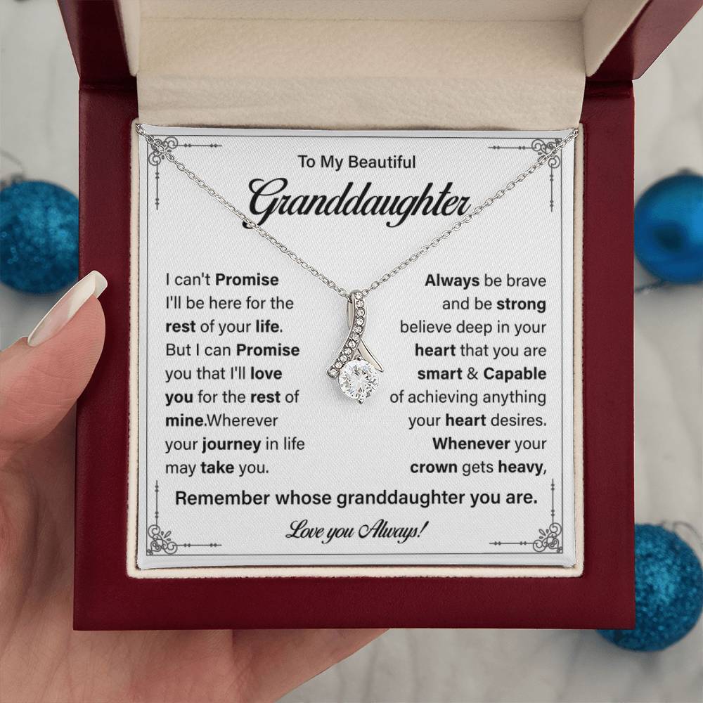 Granddaughter Necklace Gift - Birthday, Graduation & Christmas Keepsake