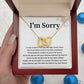 Apology Interlocking Hearts Necklace