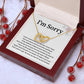 Apology Interlocking Hearts Necklace