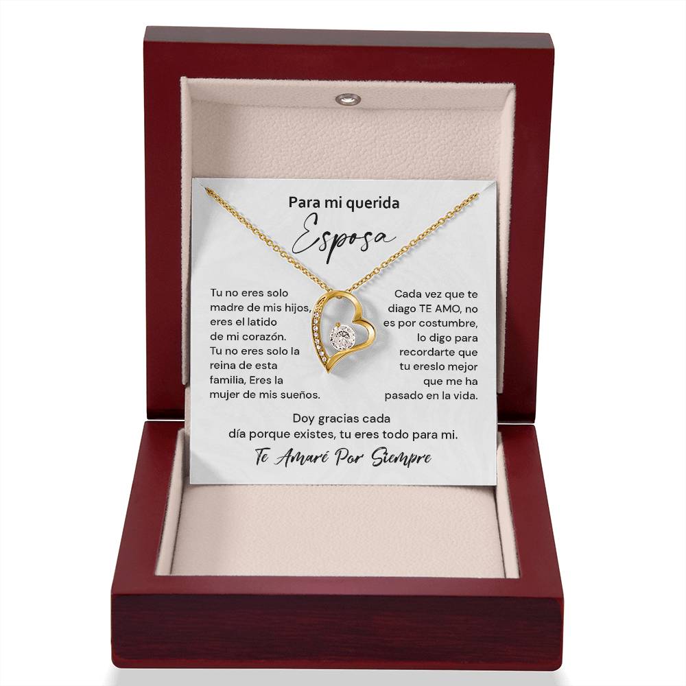 Collar Para Mi Querida Esposa - Regalo Romántico de Aniversario y Amor