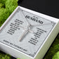 To My Husband From Wife - Wish Him To Happy 1st Father's Day, Cross Necklace Gift With Meaningful Message