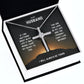 To My Husband Cross Necklace Gifts From Wife - Birthday Anniversary Gift With Heartfelt Message Card & Elegant Box