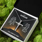 To My Husband Cross Necklace Gifts From Wife - Birthday Anniversary Gift With Heartfelt Message Card & Elegant Box