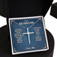 To My Husband Cross Necklace From Wife - Cross Necklace Gift For Man Birthday Valentine's Day