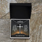 To My Husband Cross Necklace Gifts From Wife - Birthday Anniversary Gift With Heartfelt Message Card & Elegant Box