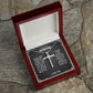 To My Loving Husband - You are a Great Husband, Cross Necklace Perfect For Birthday Anniversary With Meaningful Message