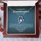 Granddaughter Baptism Necklace Gift with Message Card