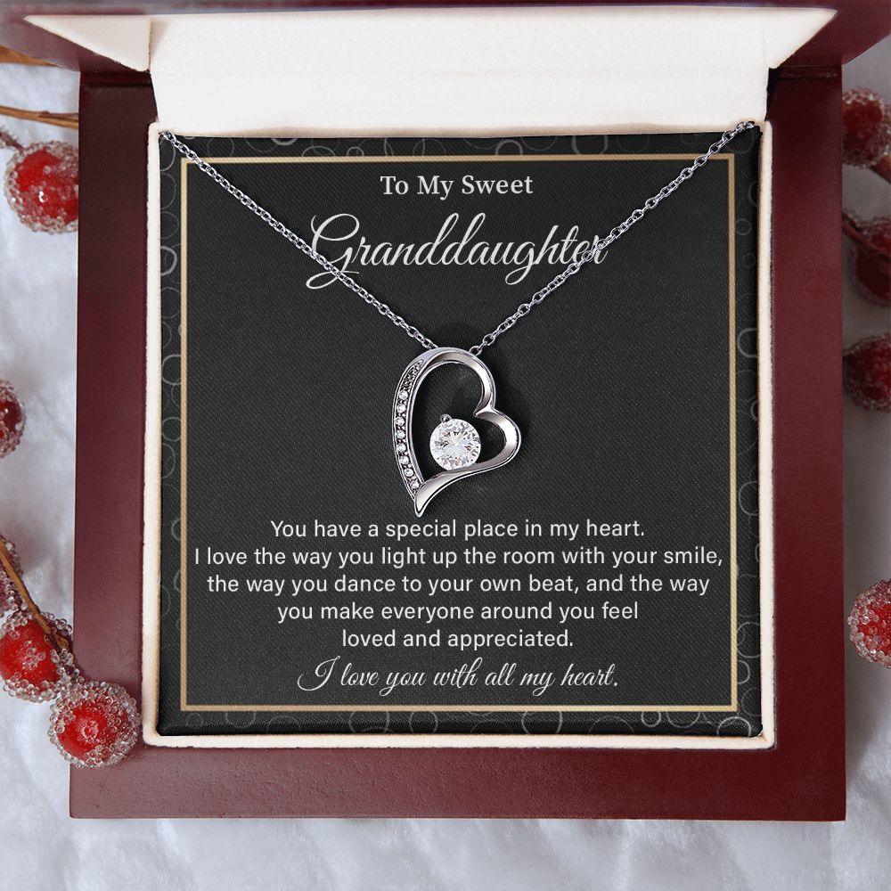 To My Sweet Granddaughter, I Love You With All My Heart