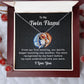 To My Twin Flame My Eyes Understood Who You Necklace Gift