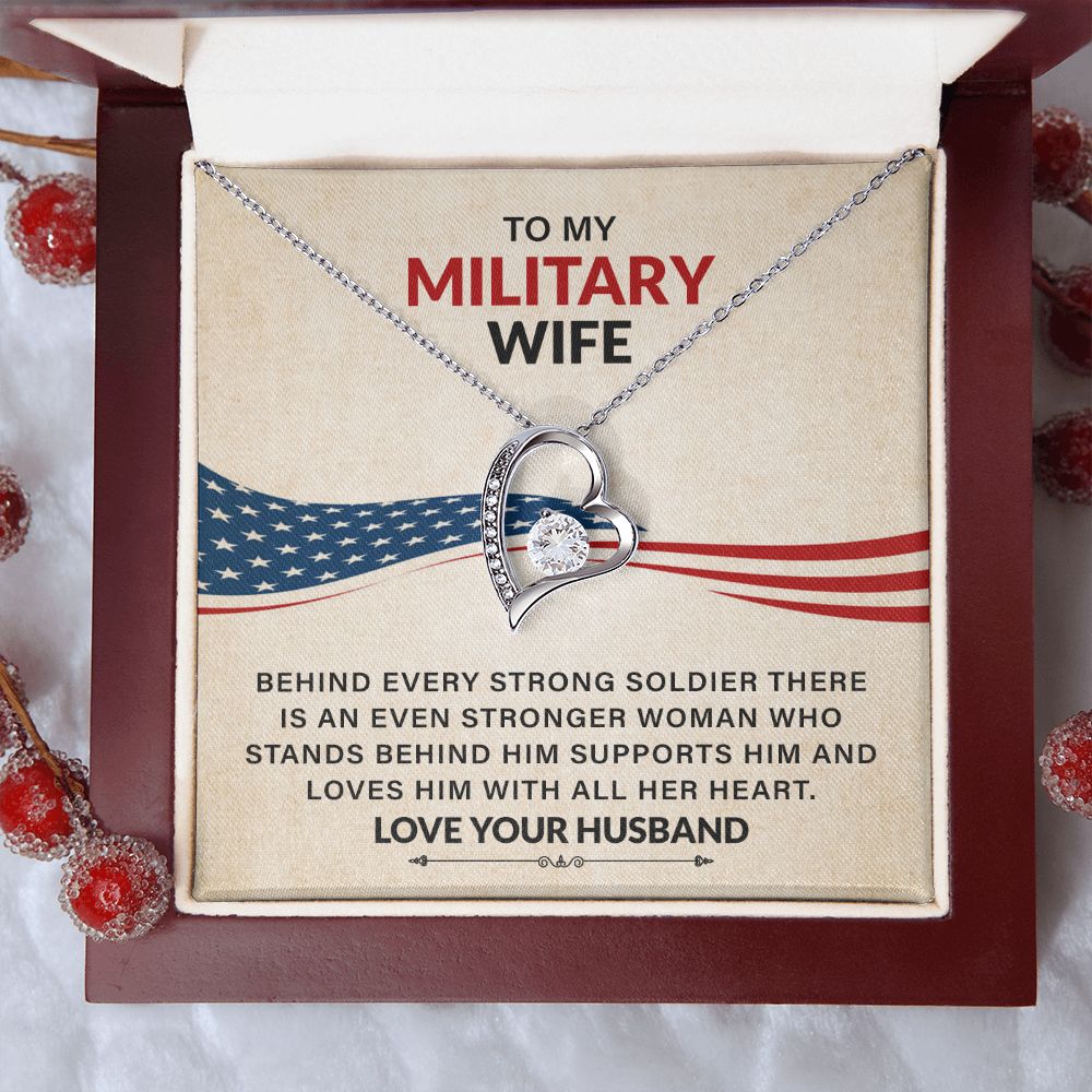 To My Military Wife Loves Him With All Her Heart Love Your Husband