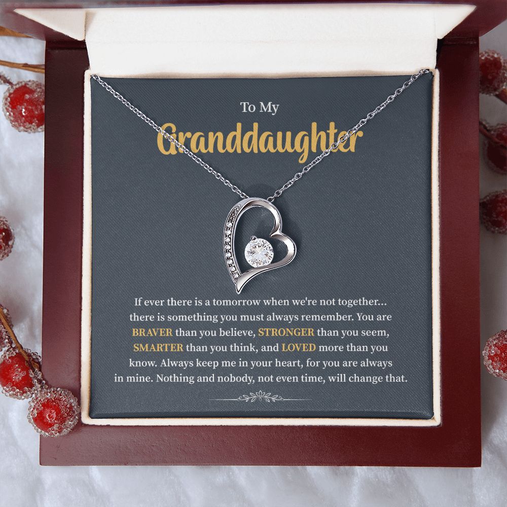 To My Granddaughter Always Keep In your Heart For You Are Always In Mine