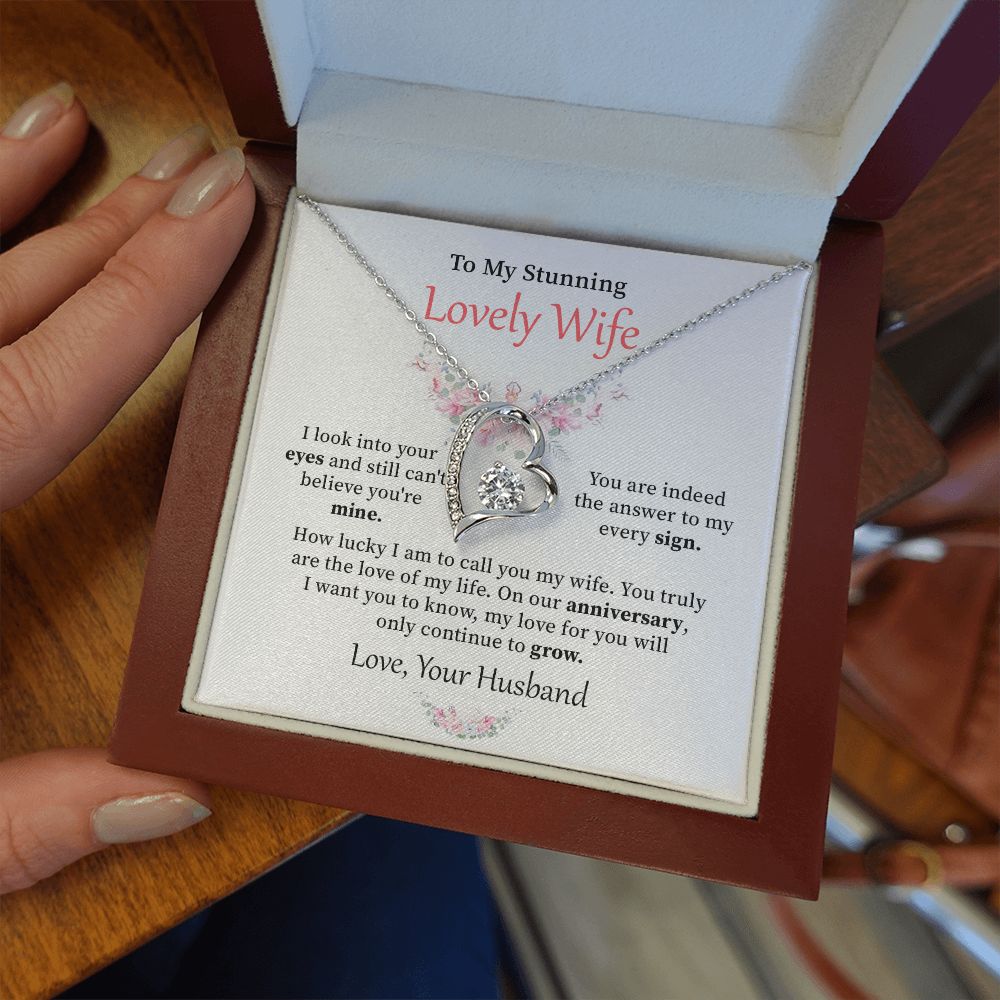 To my stunning lovely wife