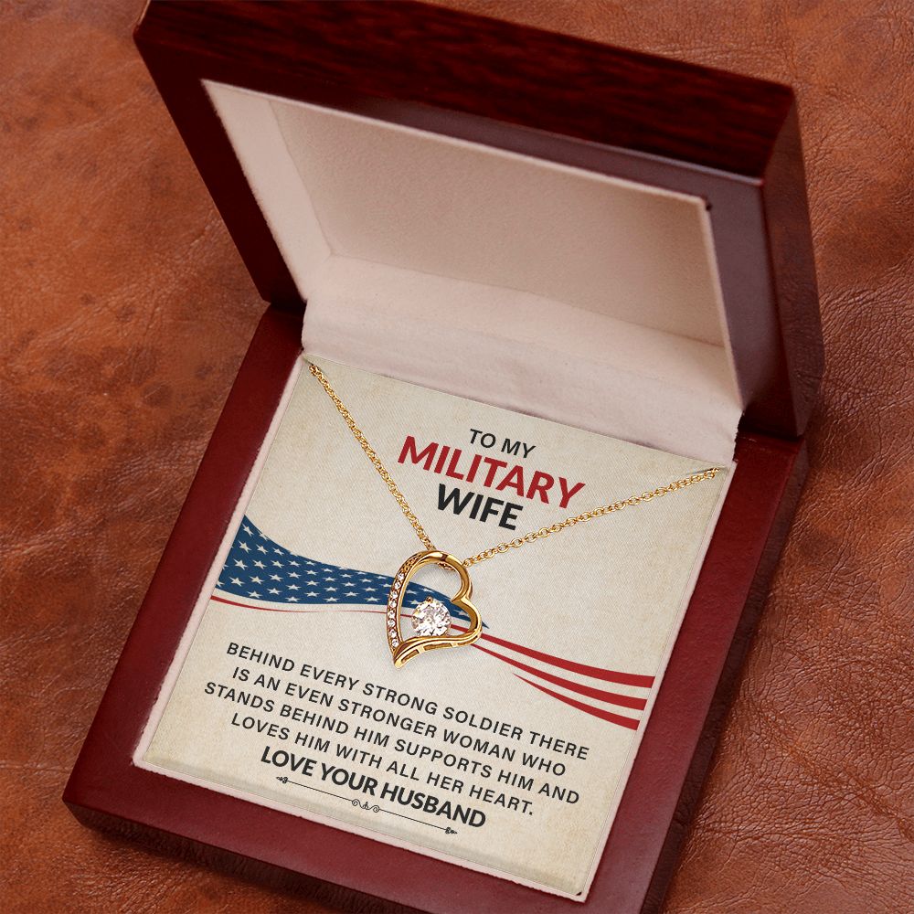 To My Military Wife Loves Him With All Her Heart Love Your Husband