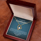 Granddaughter Baptism Necklace Gift with Message Card