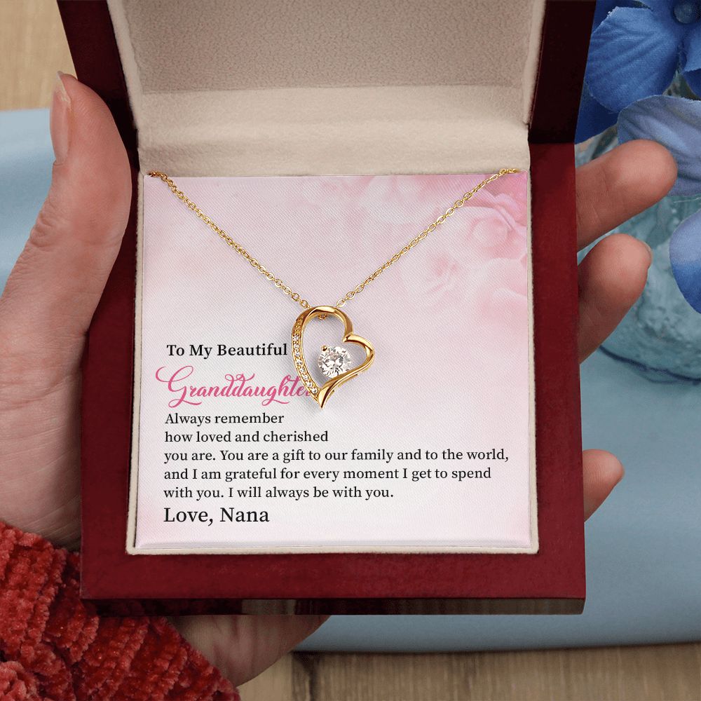 To My Beautiful Granddaughter I Will Always Be With You. Love, Nana