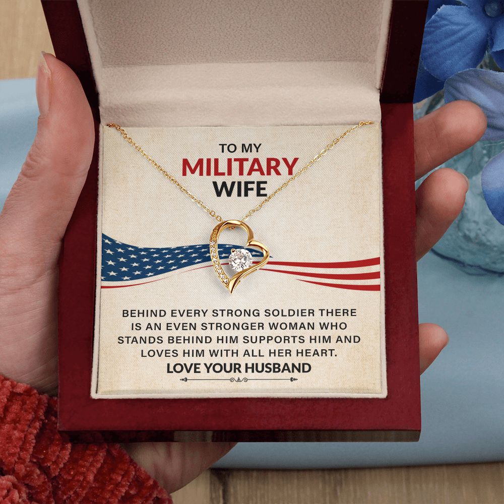 To My Military Wife Loves Him With All Her Heart Love Your Husband