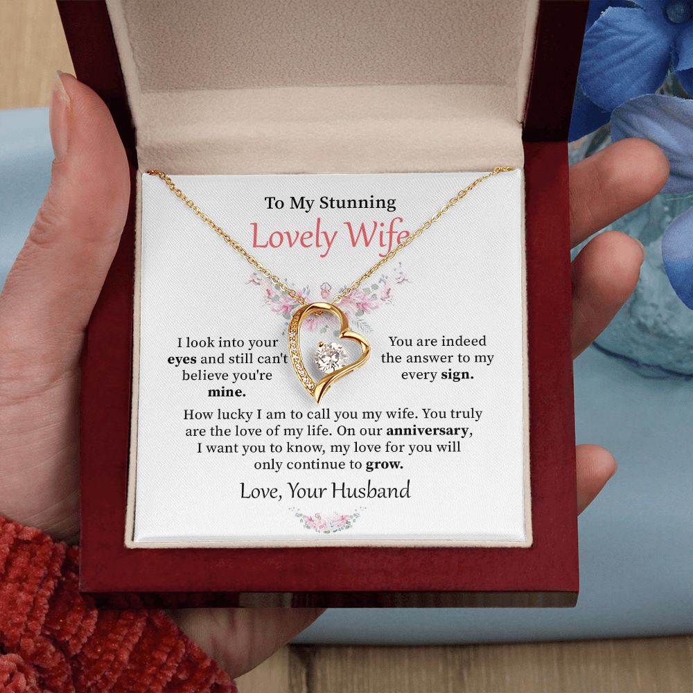 To my stunning lovely wife