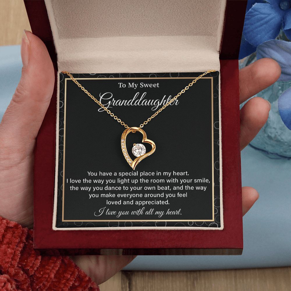 To My Sweet Granddaughter, I Love You With All My Heart