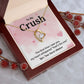 Crush Necklace Gift From Secret Admirer With Message Card
