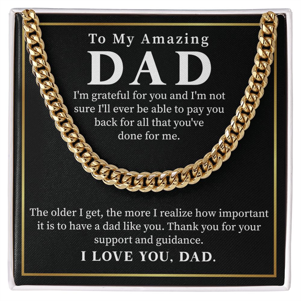 To My Amazing Dad I Love You - Gifts For Dad Birthday Father's Day With Heartfelt Message Card