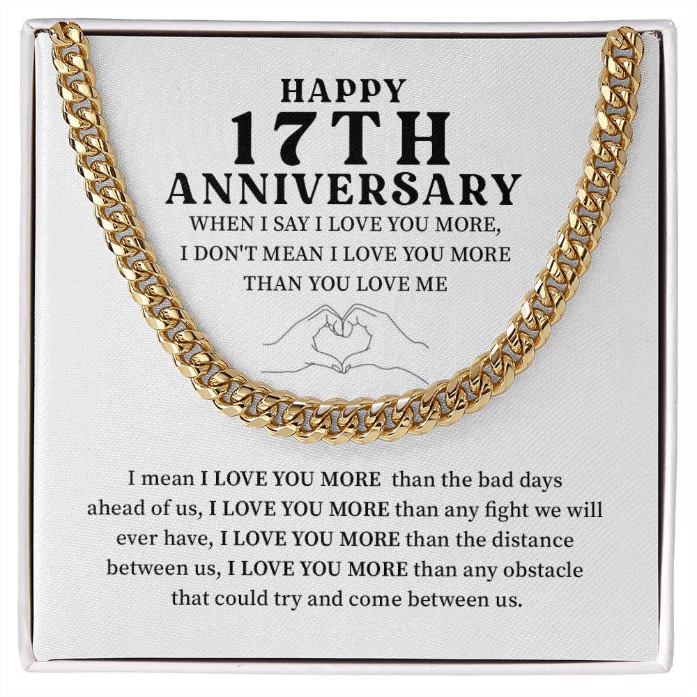 Happy 17th Anniversary When I Say I Love You More