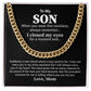 To My Son When You Wear This Necklace Always Remember I Closed My Eyes For A Moment