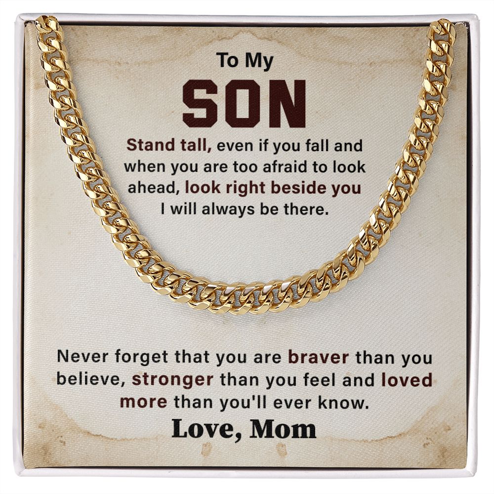 To My Son Look Right Beside You I Will Always Be There