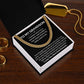 To My Grandson Cuban Chain Gift With Message Card