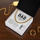 Wedding Neckalce Gift For Dad From Daughter With Message Card