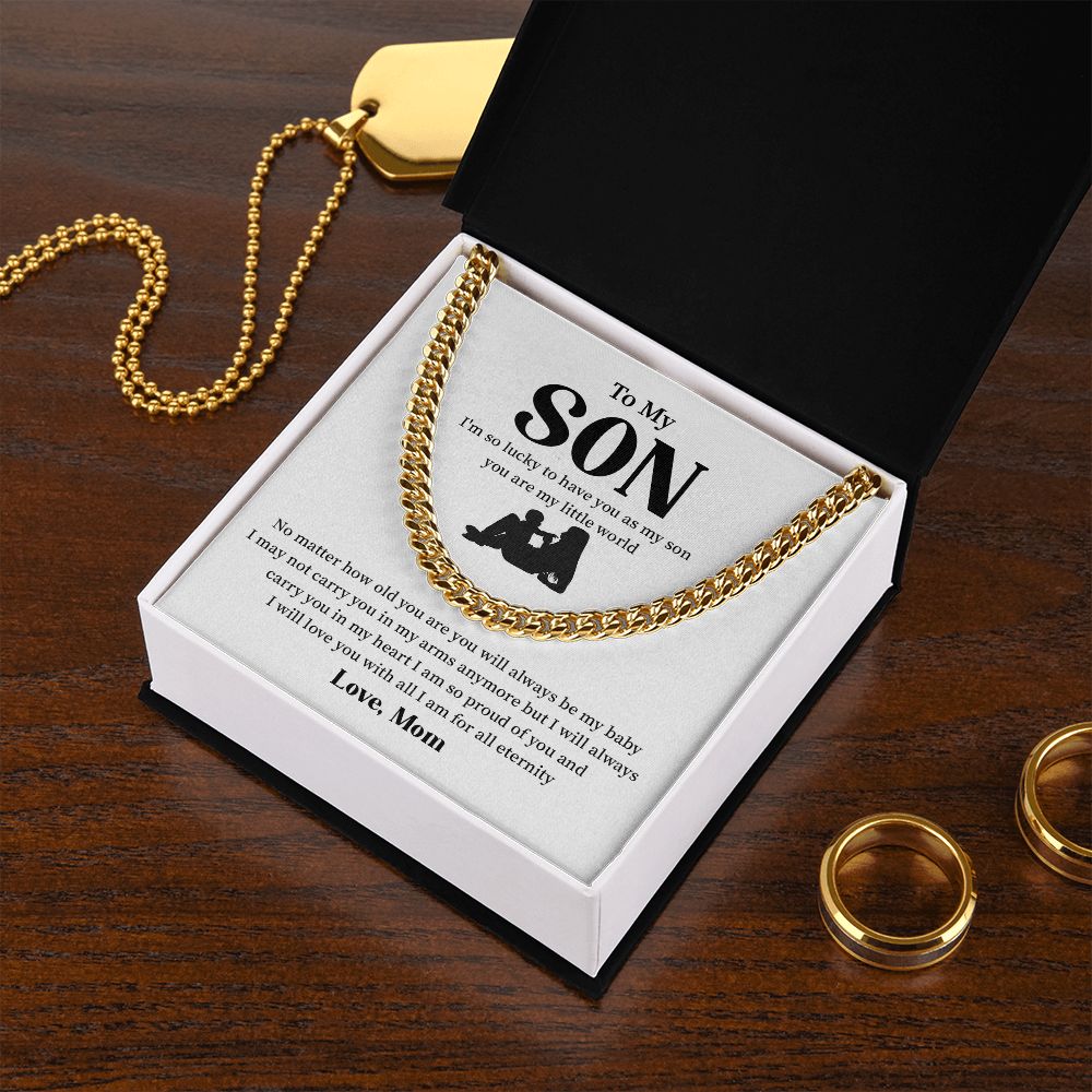 Gifts for Birthday Anniversary To My Son From Mom - I am so lucky to have you as My Son