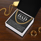 Stepped Up Dad Cuban Link Chain Gift – Bonus Dad Necklace