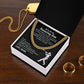 To My Amazing Son Never Forget How Much I Love You, Cuban Link Chain For Man With Amazing Message Card From Mom