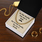 Dad Necklace Gift from Children with Message Card