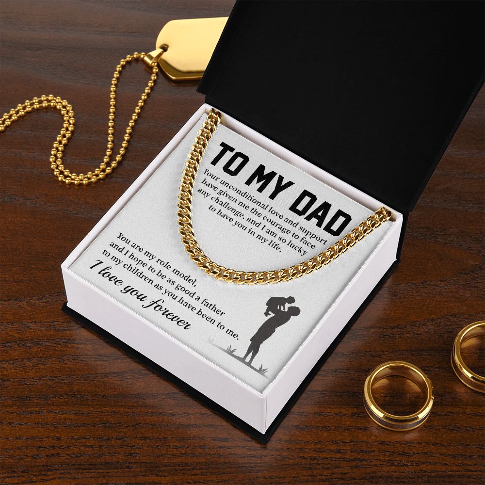 Necklace For Dad From Son With Message Card