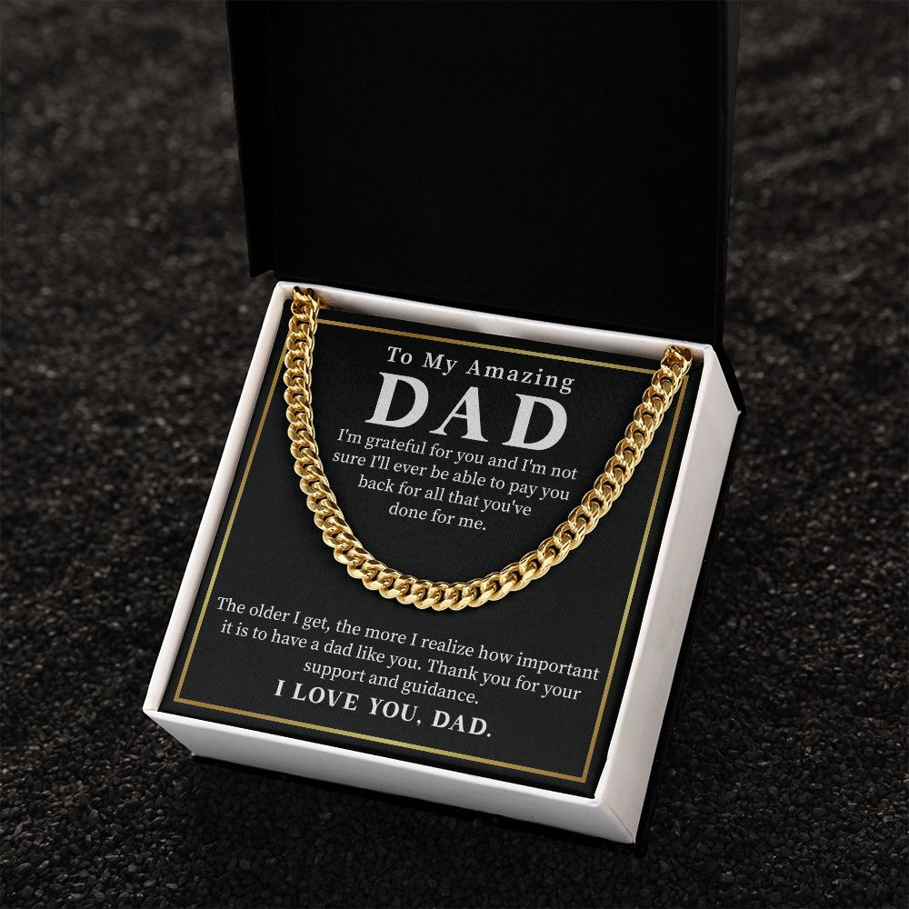 To My Amazing Dad I Love You - Gifts For Dad Birthday Father's Day With Heartfelt Message Card