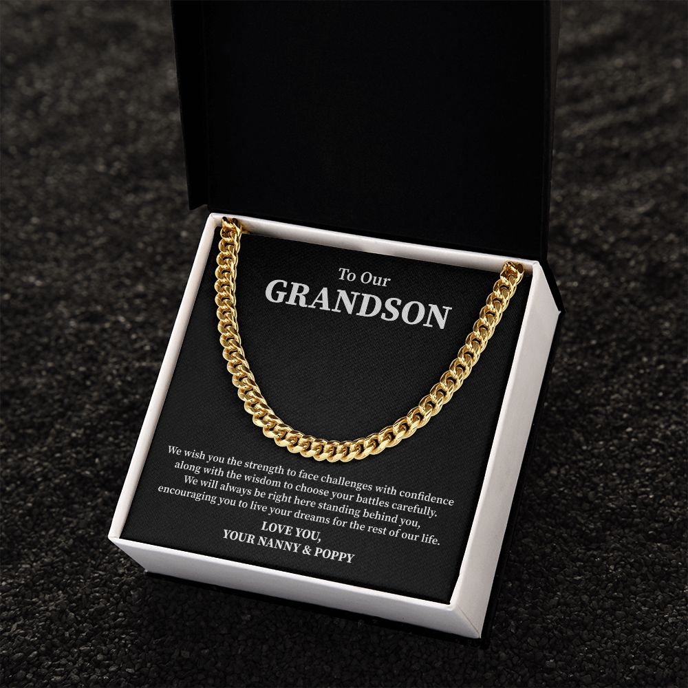 To Our Grandson Love You, Your Nanny & poppy