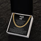 Stainless Less Steel Cuban Link Chain For Man: Prayer For My Son Proud And Strong From Mom And Dad