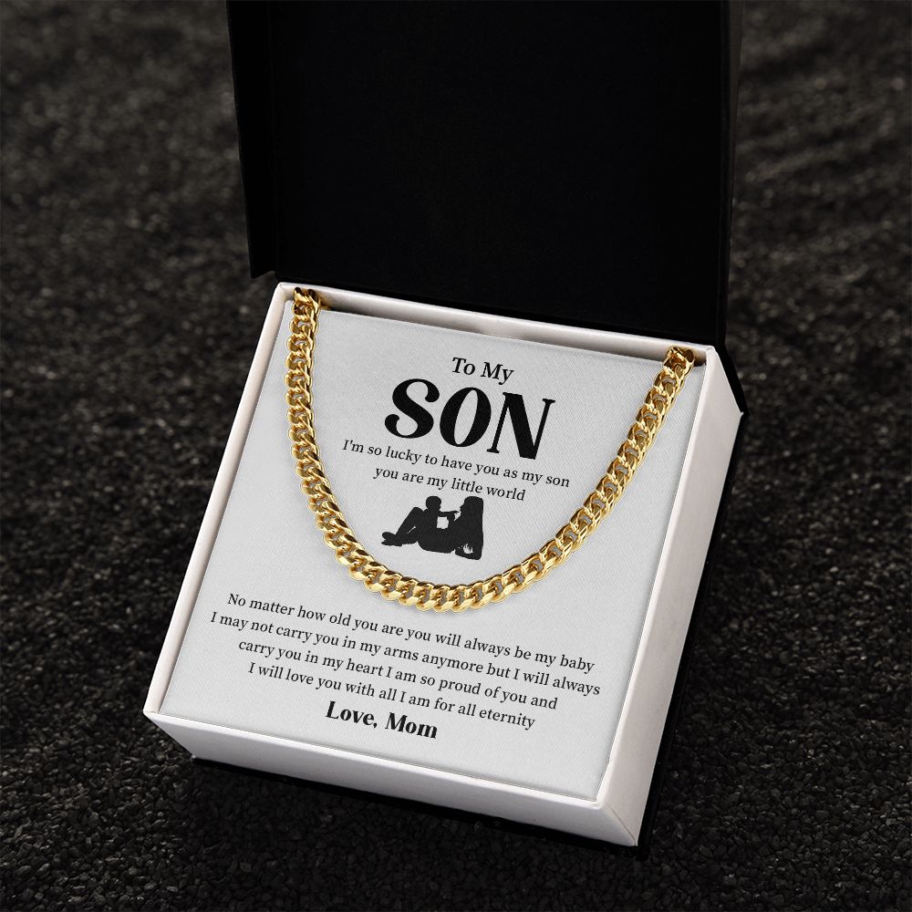 Gifts for Birthday Anniversary To My Son From Mom - I am so lucky to have you as My Son