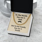 Dad Necklace Gift from Children with Message Card