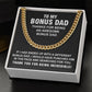 Funny Bonus Dad Gifts - Cuban Chain With Message Card