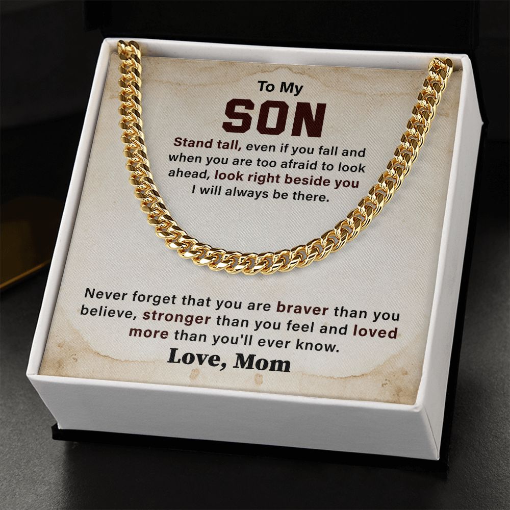 To My Son Look Right Beside You I Will Always Be There