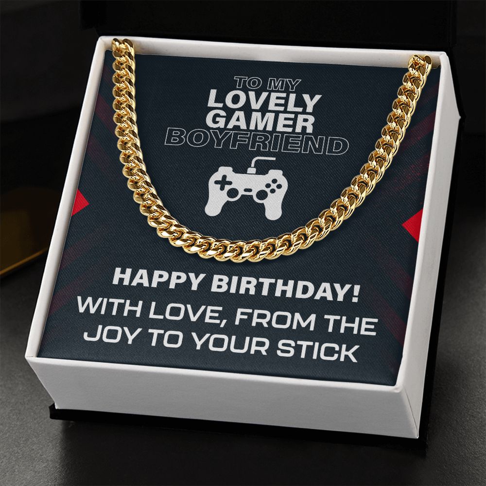 To My Lovely Gamer Boyfriend Happy Birthday From The Joy To Your Stick