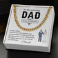 Wedding Neckalce Gift For Dad From Daughter With Message Card