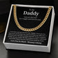 New Dad Necklace Gift From Baby Bump With Message Card