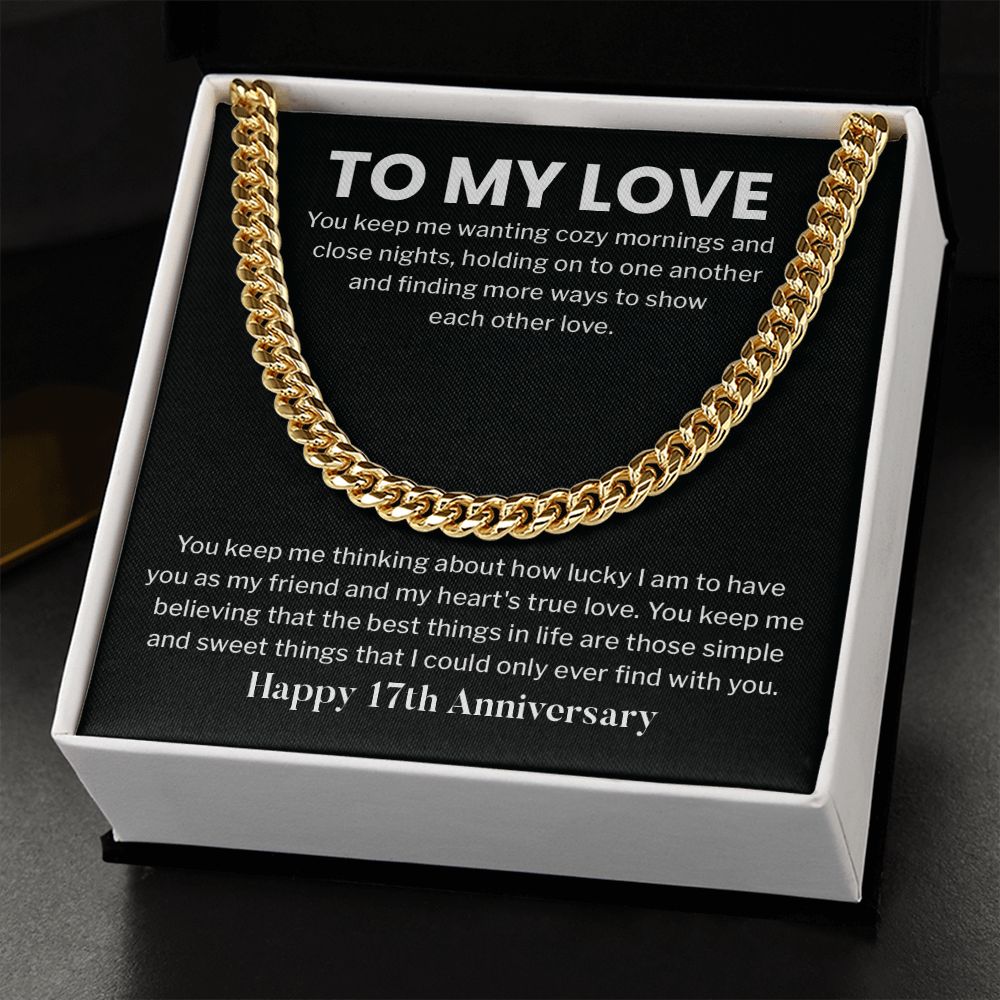 To My Love Happy 17th Anniversary