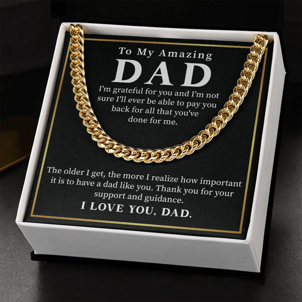 To My Amazing Dad I Love You - Gifts For Dad Birthday Father's Day With Heartfelt Message Card