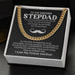 Step Dad Cuban Link Chain Gift With Loving Message Card