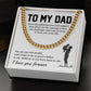 Necklace For Dad From Son With Message Card