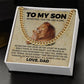 To My Son From Dad - Never Feel That You Are Along, Perfect Birthday or Christmas Gifts For Your Son